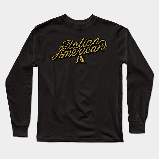 Italian American Hand & Horn Long Sleeve T-Shirt by ItalianPowerStore